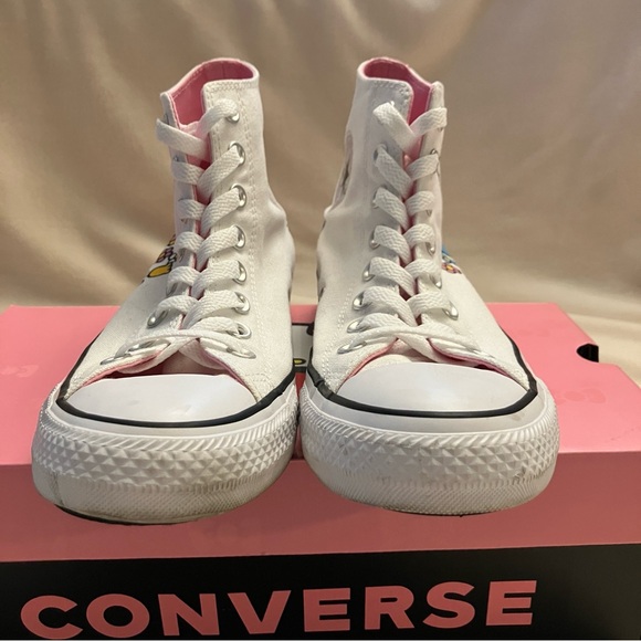 EUC Hello Kitty x Converse Chuck Taylor All Star High Top Sneakers - Picture 7 of 16
